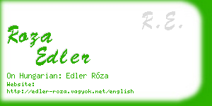 roza edler business card